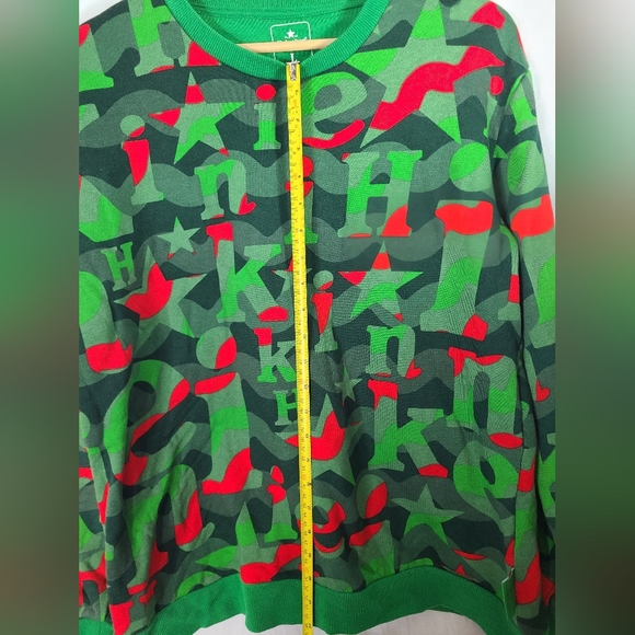 Heineken Men's Sweater Official Licensed Long Sleeve Abstract Pullover L - Picture 8 of 8